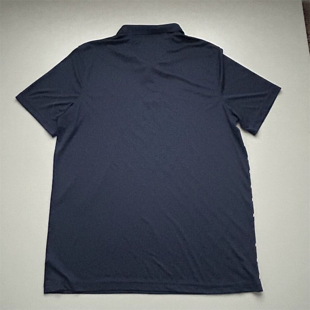 Fila Men's Size M Navy Geometric Polo Shirt Multicolor Short Sleeve Golf Tennis - Picture 3 of 3